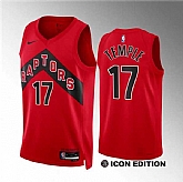 Men's Toronto Raptors #17 Garrett Temple Red Icon Edition Stitched Basketball Jersey Dzhi,baseball caps,new era cap wholesale,wholesale hats